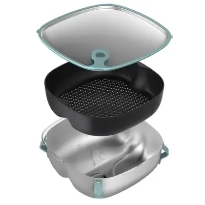 Set accesorii friteuze cu aer cald Philips HD9960/00 (Verde)