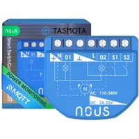 Releu wireless Nous B3T PM, 16A, Tasmota, Matter, Monitorizare energie,(2 canale cu PM) / Modul cortina (1 canal) (ESP32) / 5905072800525