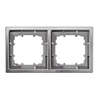 Ramă, Style, platină metalică, 2 module