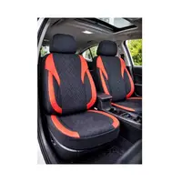 Huse scaune auto universale fractionate XL Premium compatibile SUV si Limuzine negru rosu Cod: HNG2504-1