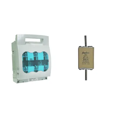 Pachet Soclu MPR Inchis NO 1 (250A, 690V) + Sigurante MPR NH GG/GL NO 1 (200A) - Protectie Industriala Sigura