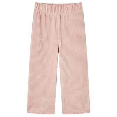 Pantaloni de copii din velur, roz, 104
