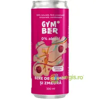 Bere de Ghimbir si Zmeura 0% Alcool fara Zahar Adaugat 330ml