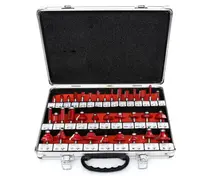 Set 35 Freze pentru lemn geanta aluminiu diametru 6 mm