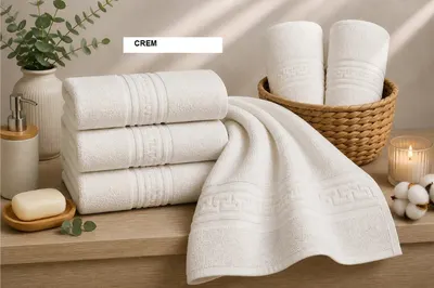 Set prosop GREEK BORDER 100% BBC Crem, Ralex | 2 buc