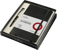 Set pixuri Sheaffer 100 - Glossy Black Chrome, cu agenda