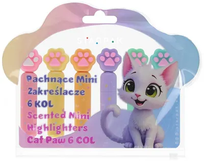 Set mini markere text Starpak - Paws, 4 culori