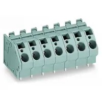 PCB terminal block; 6 mm²; Pin spacing 10 mm; 5-pole; CAGE CLAMP®; commoning option; 6,00 mm²; gray