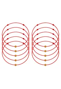 Set de bratari martisor cu cristal Preciosa - 10 bucati - Galben