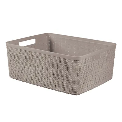Coș de depozitare de depozitare din plastic 36x28x15 cm Jute M – Curver