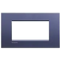Placa ornament ,7 module, violet, living light, BTICINO