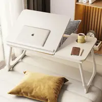 Masa pliabila pentru laptop, reglabila 5 pozitii, Alb