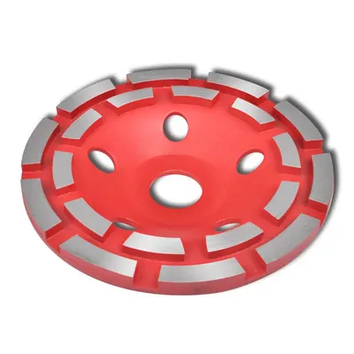 Disc diamantat tip cupă, cu două rânduri, 180 mm
