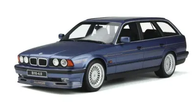 Model de colecție OTTOMobile Modern: Mașini - BMW Alpina E34 B10 4.0 (Touring Blue) (1995)