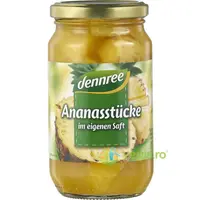 Bucati de Ananas in Suc Propriu Ecologice/Bio 350g