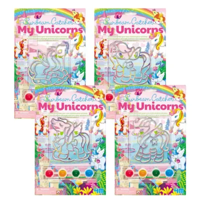 Mini set creativ cu vitralii - Unicorni