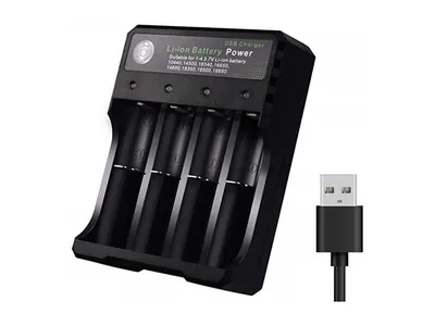 Incarcator 4 acumulatori litiu USB ENGROSS