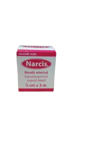 Banda adeziva cu suport textil, 5cm x 3m, Narcis