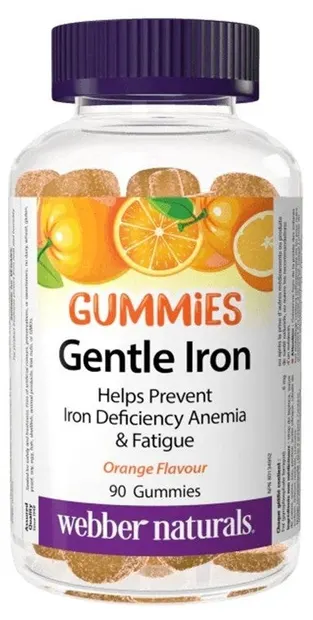 Gentle Iron, 90 comprimate gumate, Webber Naturals