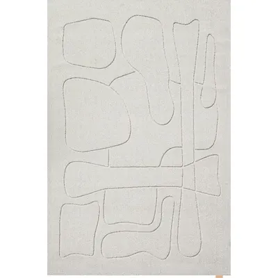 Covor gri deschis din lână 160x230 cm Morphic – Agnella