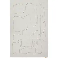Covor gri deschis din lână 200x300 cm Morphic – Agnella