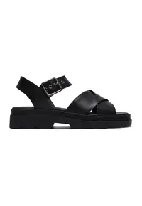 Sandale de piele Orinoco Cross - Negru stins