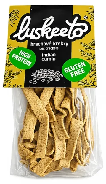 Snack proteic cu chimion indian, fără gluten, 70 g, Luskeeto