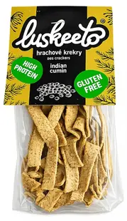 Snack proteic cu chimion indian, fără gluten, 70 g, Luskeeto
