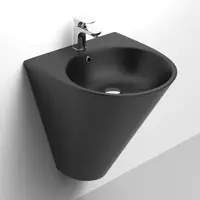Lavoar baie suspendat Celesta Egea 48x58x52 5 cm negru mat