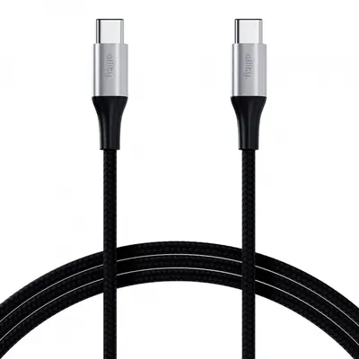 Cablu Date si Incarcare USB-C - USB-C Allity. AUC-01, 100W, 2m, Negru