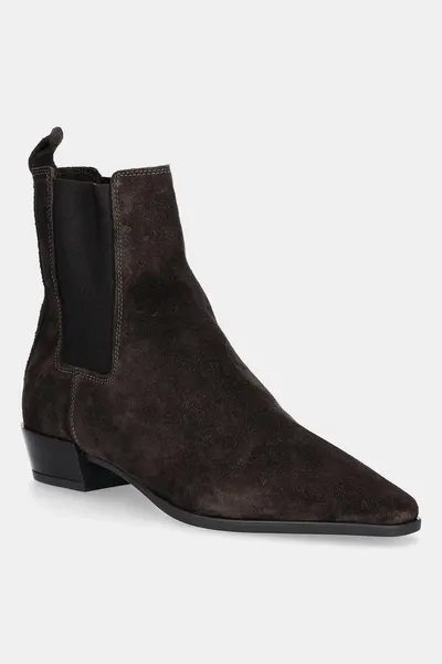 Copenhagen botine din piele întoarsă