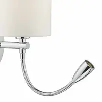 Aplica Feta Wall Light LED Polished Chrome Base Only