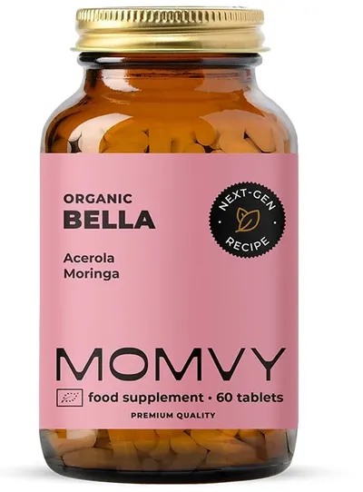 Bella, cu acerola și moringa, 60 tablete, Momvy