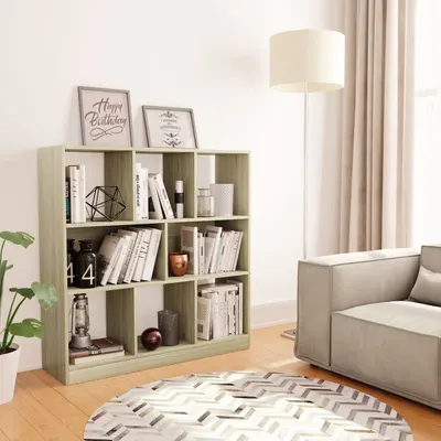 vidaXL Bibliotecă, stejar sonoma, 97,5x29,5x100 cm, lemn prelucrat