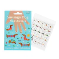 Set creativ Sunny Sausage Dog – Nail stickers – Rex London