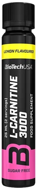 L-Carnitine 3000, lămâie, 25 ml, BioTech USA