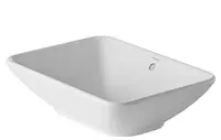 Lavoar Duravit Bacino 0334520000, montare pe blat, 55 x 42 cm, dreptunghiular, Alb
