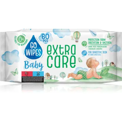 GoWipes Extra Care Șervețele umede pentru copii pentru piele sensibila 0+ 60 buc