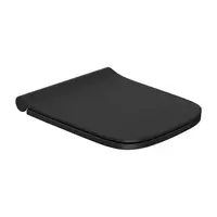 Capac soft close pentru vas WC suspendat Celesta Gemma duroplast negru mat