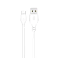 Cablu Date si Incarcare USB-A - microUSB XO Design NB103, 18W, 1m, Alb