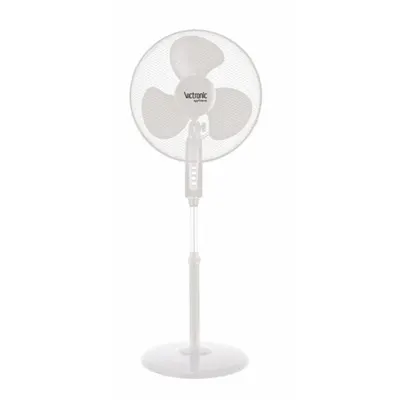 Ventilator Electric, cu Picior, 40 cm, 3 Trepte Viteza, 40 W, Alb, Victronic