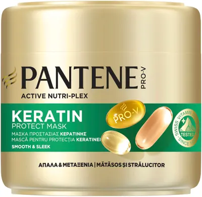 Pantene Pro-V Mască pentru păr mătăsos, moale și neted Smooth & Sleek, 300 ml