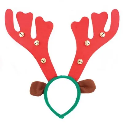 Christmas Reindeer Antlers With Bells