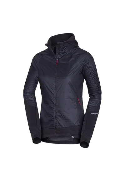 Women's hybrid jacket with active insulation BERNINA - Negru