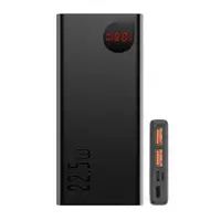Baterie Externa Baseus Adaman, 10000mAh, 22.5W, QC + PD, 1 x USB-C - 2 x USB-A, Neagra PPAD070001
