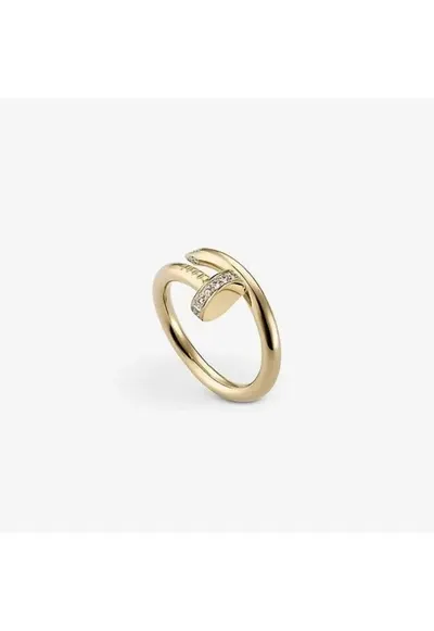Inel Cui Cristale Semipretioase Gold