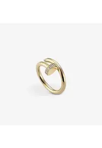 Inel Cui Cristale Semipretioase Gold