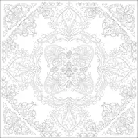 Set 2 x Carton panzat pre-desenat Mandala Art Therapy Phoenix