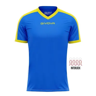 Tricou Givova Revolution albastru/galben 3XL