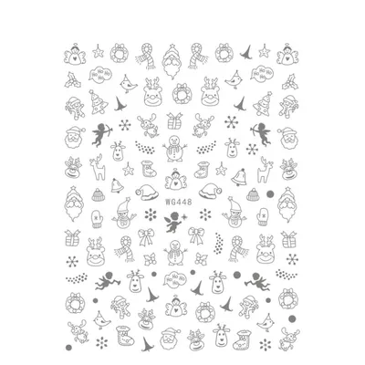 Sticker Unghii - WG448 Silver